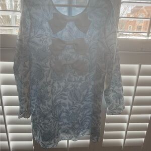 Blue Chintz Clarice Bow Dress